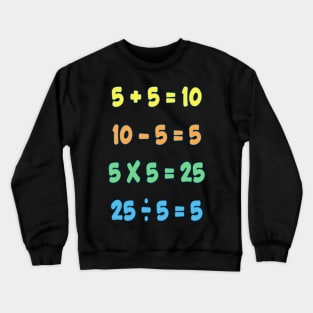 Beginning With Mathematical Operations Crewneck Sweatshirt